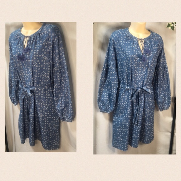 Denim Company* Size.10. Relaxed/casual/Boho style midi dress - Picture 5 of 12